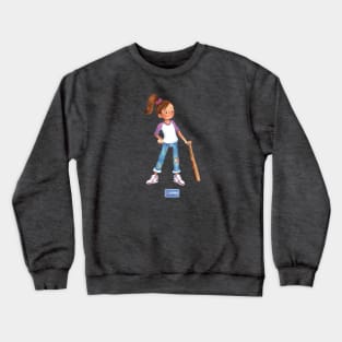 Yes Pepper - Baseball Girl Abby Crewneck Sweatshirt